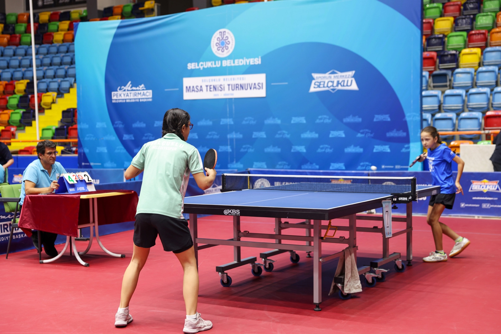 Konya Selçuklu'da masa tenisi heyecanı